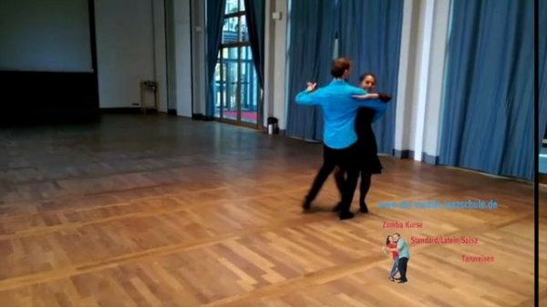 Tango: Progressive side step and reverse turn