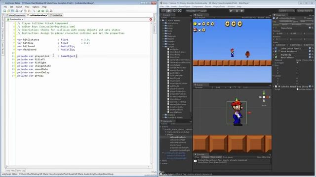 part 24 - 4 collider attack box component setup HD смотреть онлайн