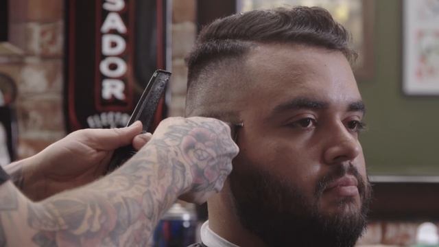 Haircut Tutorial: How to Cut & Style a Shaved in Side Part with Skin Fade | Uppercut Deluxe смотреть онлайн