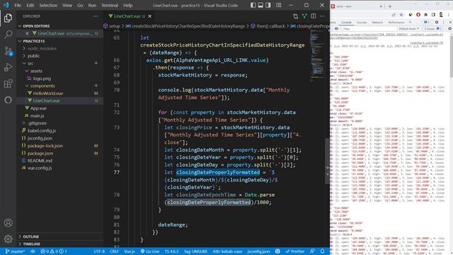 Vue.js 3 Stock Price History Lookup App using API - Tutorial смотреть онлайн