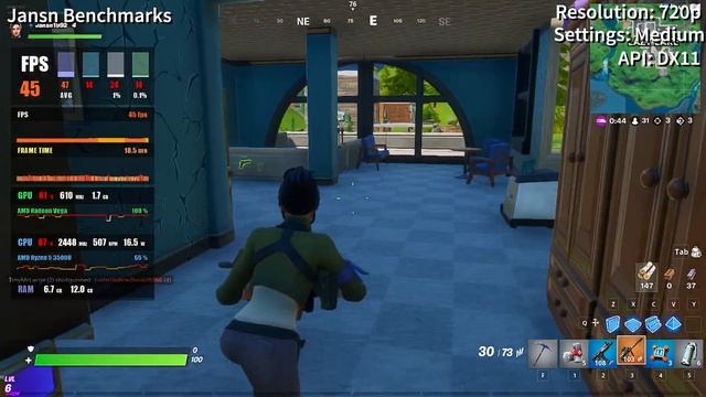 Fortnite | AMD Ryzen 5 3500U APU | Vega 8 | 720p | Epic High Medium & Low Settings Tested смотреть онлайн