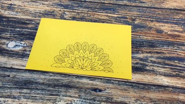 Как нарисовать мандалу с помощью углового трафарета? смотреть онлайн