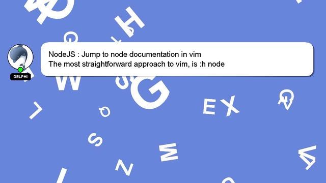 NodeJS : Jump to node documentation in vim смотреть онлайн