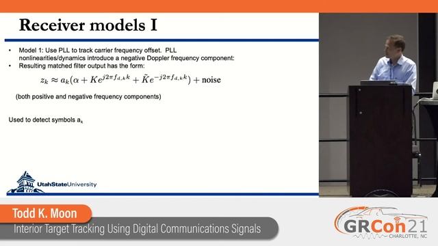 GRCon21 - Interior Target Tracking Using Digital Communications Signals for Bistatic Radar .... смотреть онлайн