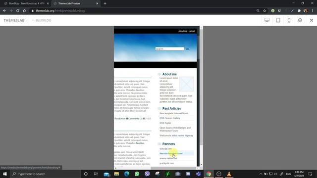 Blueblog: Free Bootstrap 4 HTML5 Business Website Template смотреть онлайн