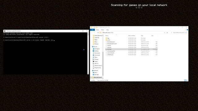 Minecraft Windows server tutorial - Initialization & connect locally смотреть онлайн