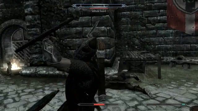 SKYRIM - Shouting at some dumb Solitude guards