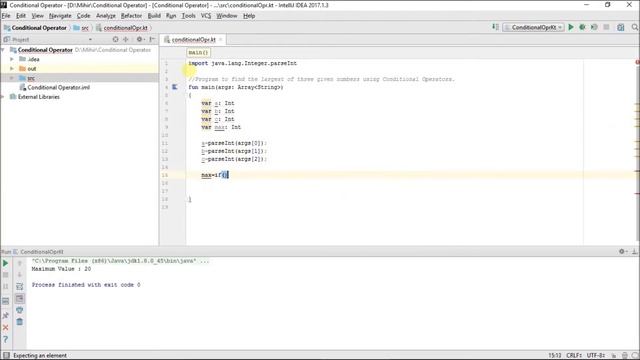 #24 Kotlin Tutorial | Conditional Operator Program смотреть онлайн