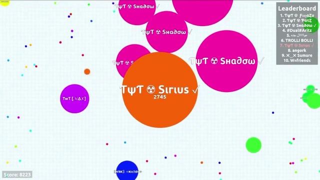 Как играть Agar.io (агарио) в solo и с TEAM смотреть онлайн