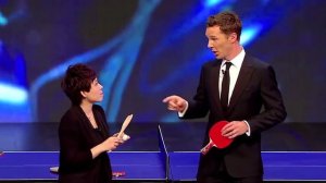Benedict Cumberbatch vs Deng Yaping: Table Tennis