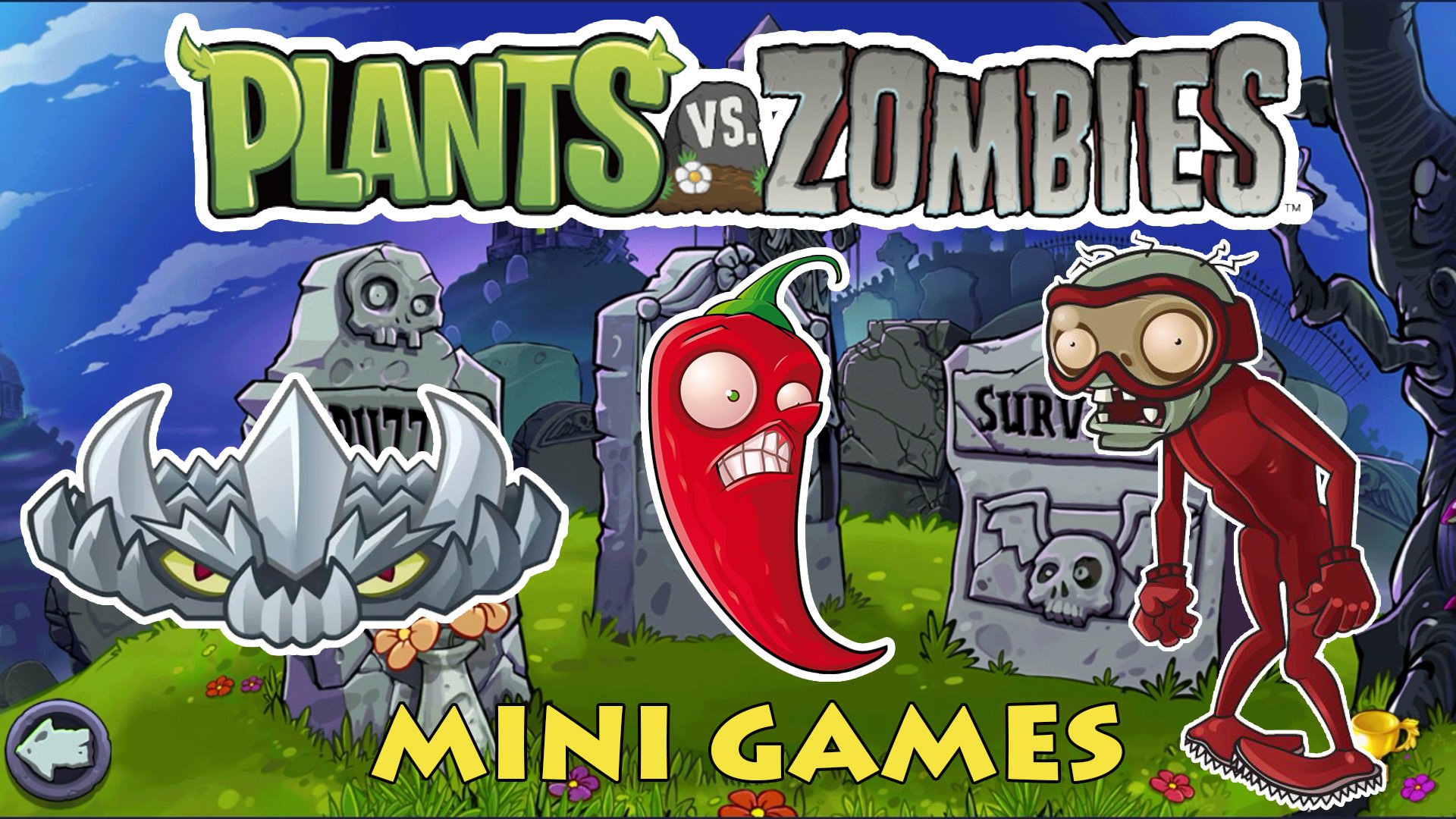Растения против Зомби Мини Игры| Plants vs Zombies Mini Games #4 смотреть онлайн