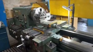 Расточка ГБЦ на токарном станке.