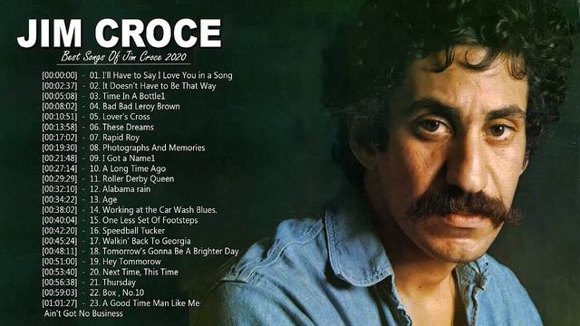 Jim Croce Greatest Hits Playlist - Best Songs Of Jim Croce - Jim Croce Collection
