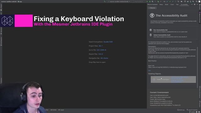 How to fix Android WCAG 2.1.1 Keyboard Accessibility Violations | Mesmer Jetbrains Plugin смотреть онлайн