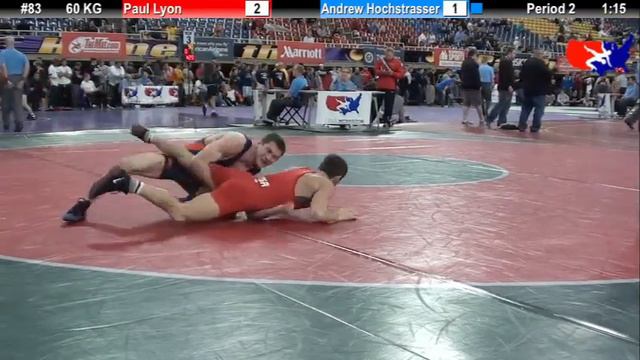 Last Chance Qual 60 KG: Paul Lyon (Cent. Michigan) vs. Andrew Hochstrasser (Bronco WC) смотреть онлайн