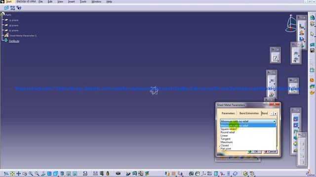 Catia V5 Tutorial|GSM|Setting SheetMetal Parameters|Bend Extremities;Bend Allowance & K-Factor
