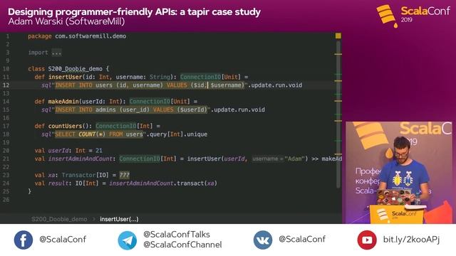 Designing programmer-friendly APIs: a tapir case study / Adam Warski (SoftwareMill) смотреть онлайн