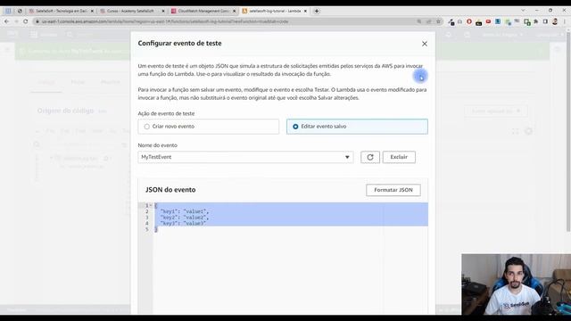 Como visualizar logs de funções Lambdas na AWS | Cloudwatch | Python | Serverless смотреть онлайн