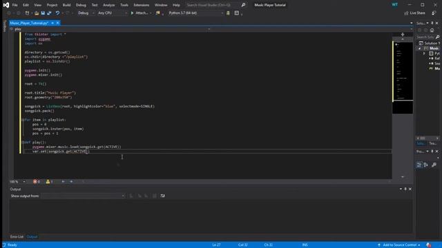 How to make a Music Player in Python | Python 3.7 смотреть онлайн