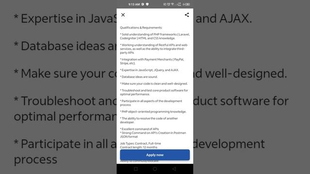 Experienced PHP Laravel Developer Required, Khi смотреть онлайн