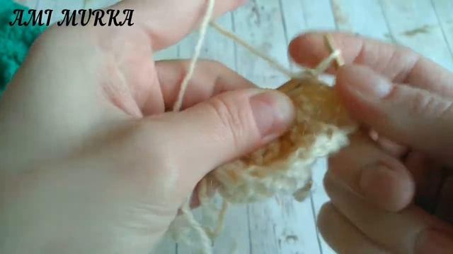 Этот цветок покорит ваше сердце. ? Объемный цветок с круглыми лепестками спицами. AMI MURKA смотреть онлайн