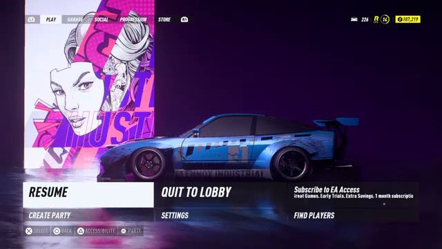 Solo Play 180sx Leveling Up To Upgrade My Car | NFS HEAT | EP.2 смотреть онлайн