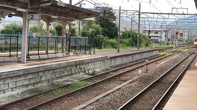 07.08.2022 года. Прибытие электрички маршута «Минаками-Такасаки» на станцию Нумата. смотреть онлайн