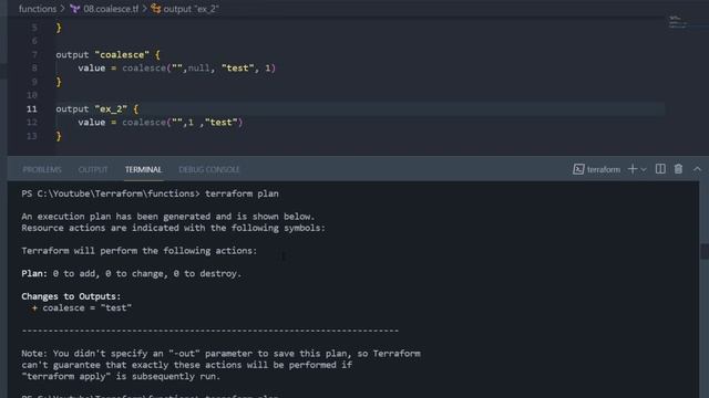 terraform coalesce function | Learn Terraform смотреть онлайн