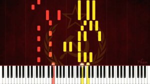 The Red Army Is The Strongest! - Красная Армия всех сильней! - Piano Solo Tutorial