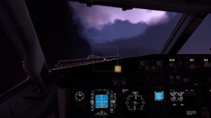 Вылет из Внуково в самую дождливую погоду и поймал турбулентность. X System-X Plane 12