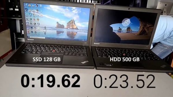 SSD 128 GB vs HDD 500 GB || Laptop Boot || HDD Vs SSD Speed Test