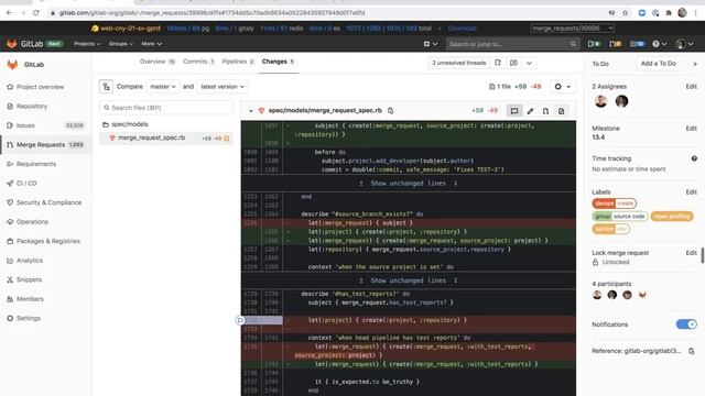 MR review - speed up merge_request_spec смотреть онлайн