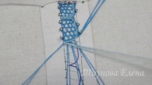 Сеточка со сканью - (1 часть)   #кружевныеуроки #кружево #сеточкаскань #ElenaTiunova