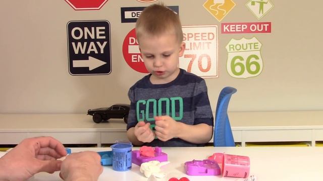 Лепим из пластилина CRAYOLA лошадок. смотреть онлайн