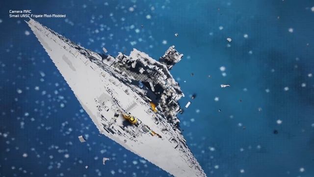 UNSC FRIGATE vs IMPERIAL STAR DESTROYER - Space Engineers - EPIC BATTLE! смотреть онлайн