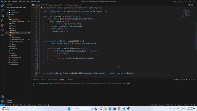 EP.10 - ค้นหาข้อมูลสินค้า | Shopping Cart | Vue.js 3,Pinia State смотреть онлайн