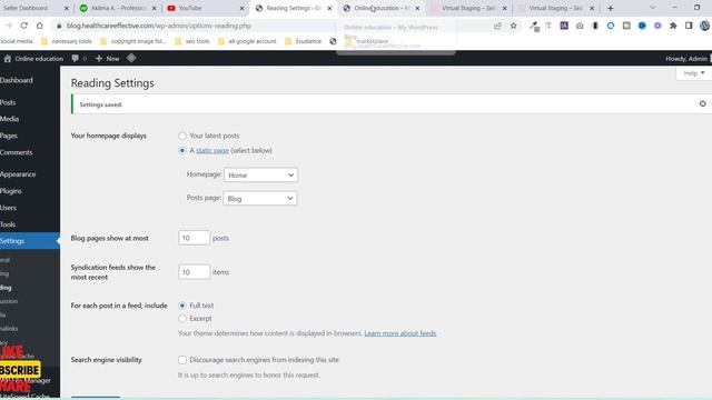 WordPress Admin Dashboard | Settings, Reading, Permalink, User creation (Class- #10, Part- 2 смотреть онлайн
