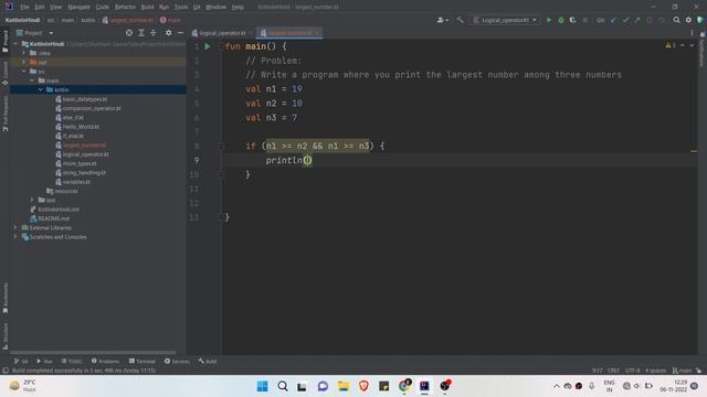 Find Largest Number Kotlin Hindi | Kotlin Course In Hindi смотреть онлайн