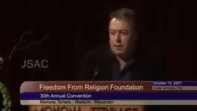 Christopher Hitchens at the FFRF 2007 Convention (4/6) смотреть онлайн