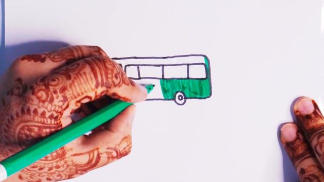 Bolalar uchun avtobusni chizish/Drawing a bus for children/Рисование автобуса для детей смотреть онлайн