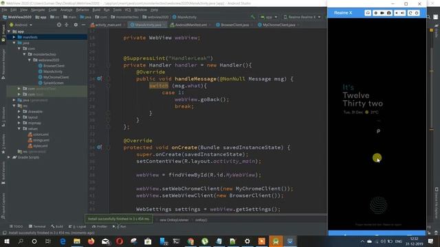 2. WebView in android studio | Full Tutorial Series | WebView WebSite Back & Improving page loading смотреть онлайн