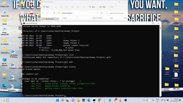 Commit Project On GitHub Using CMD | Git/GitHub | 02 | TricksToTips смотреть онлайн