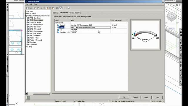 What's New in AutoCAD MEP 2011 - Conduit Routing Preferences смотреть онлайн
