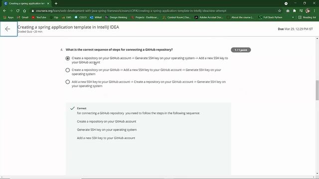 Web Development with Java Spring Framework week1 Creating a spring application template in Intellij смотреть онлайн