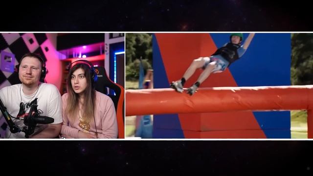 МОЩНАЯ ПОЛОСА ПРЕПЯТСТВИЙ В АМЕРИКЕ (WIPEOUT) | РЕАКЦИЯ на Yuri The Professional смотреть онлайн