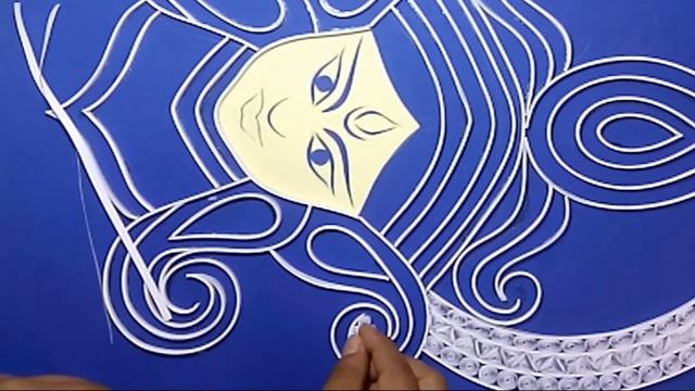 Maa Durga Quilling | How to make Quilling Portrait of Goddess Durga смотреть онлайн