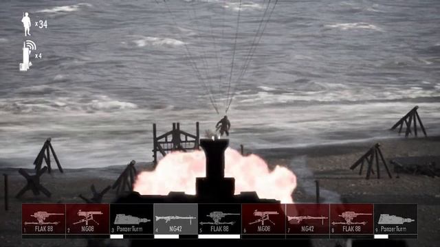 Beach Invasion 1944 - WW2 Normandy D-day wave defense with MG42 and Flak 88mm indie game on steam смотреть онлайн