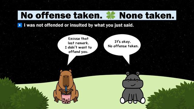 ЧТО ЗНАЧИТ 'NONE TAKEN' В АНГЛИЙСКОМ ЯЗЫКЕ? 🌿 смотреть онлайн