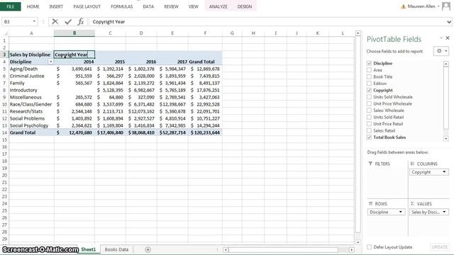 Excel 2013 Chapter 5 Subtotals, PivotTables and PivotCharts смотреть онлайн