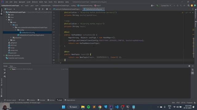 Create Kafka Topic using Kafka Admin and Java Spring Boot || Windows 11 || Kafka || JAVA || Kafka смотреть онлайн